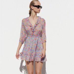 Zara floral print dress